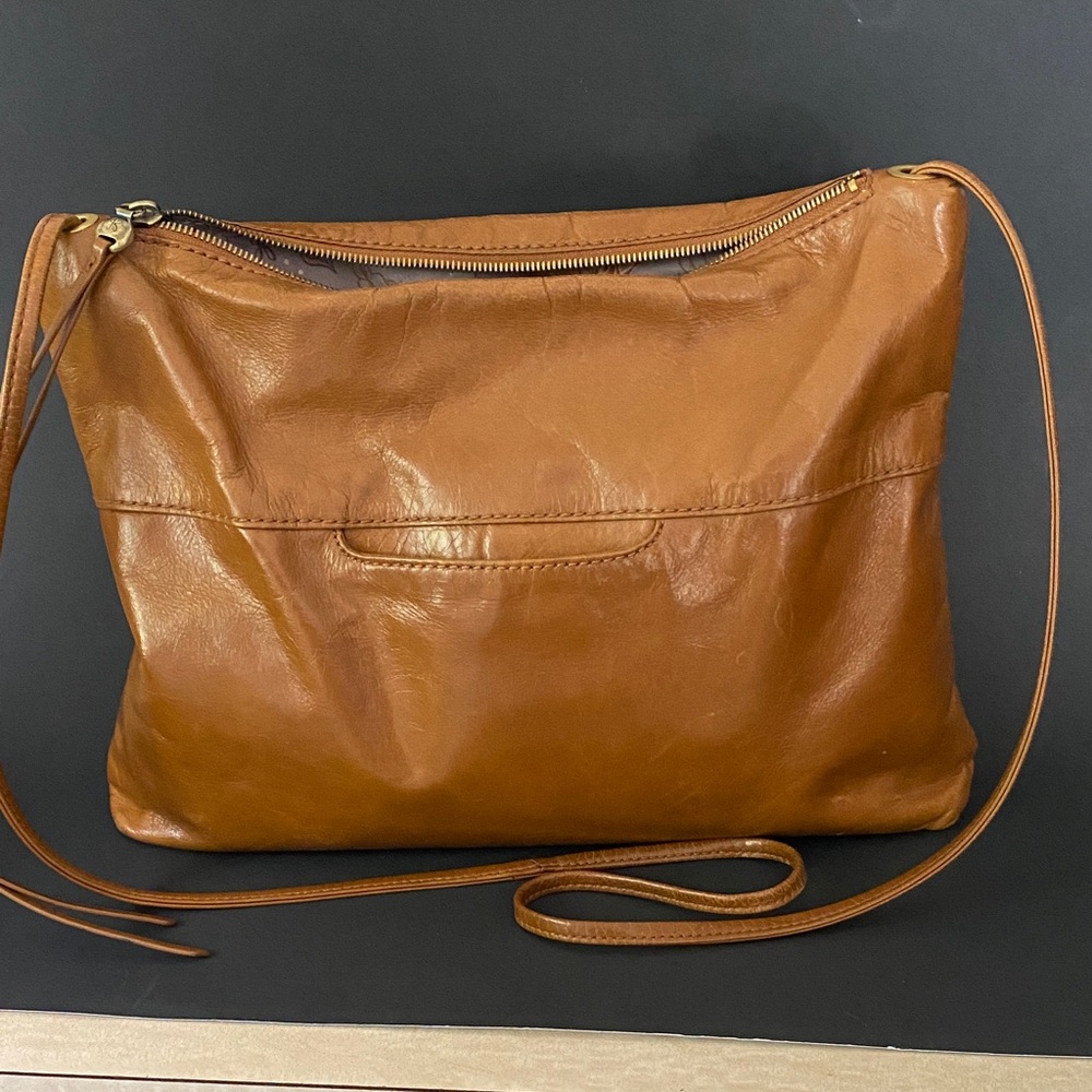 HOBO Tan Leather Crossbody Bag